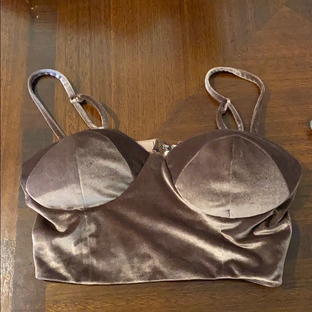 Velvet bralette